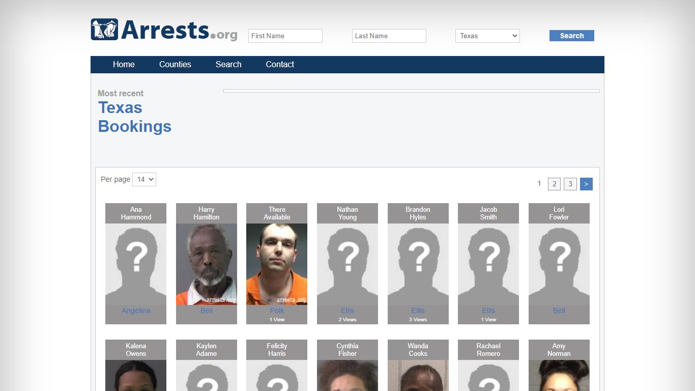 Texas Arrests and Inmate Search